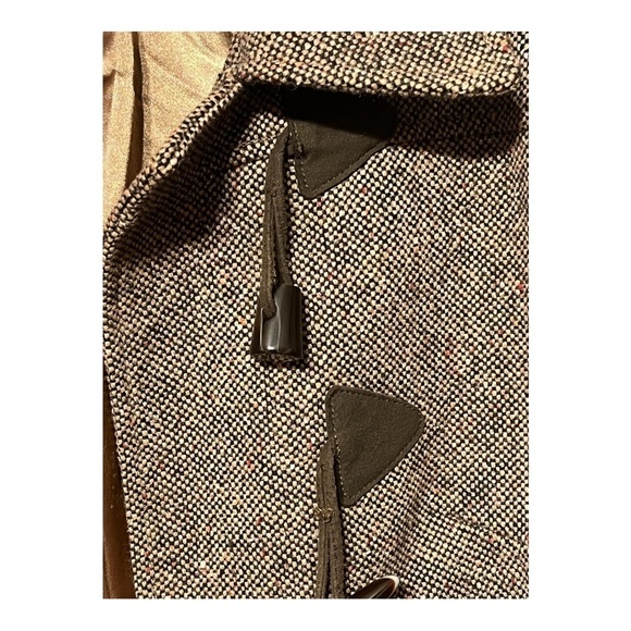 Gap Factory Wool Tweed Duffle Coat W/Toggle Fasteners Vintage Inspired Timeless - Picture 12 of 14